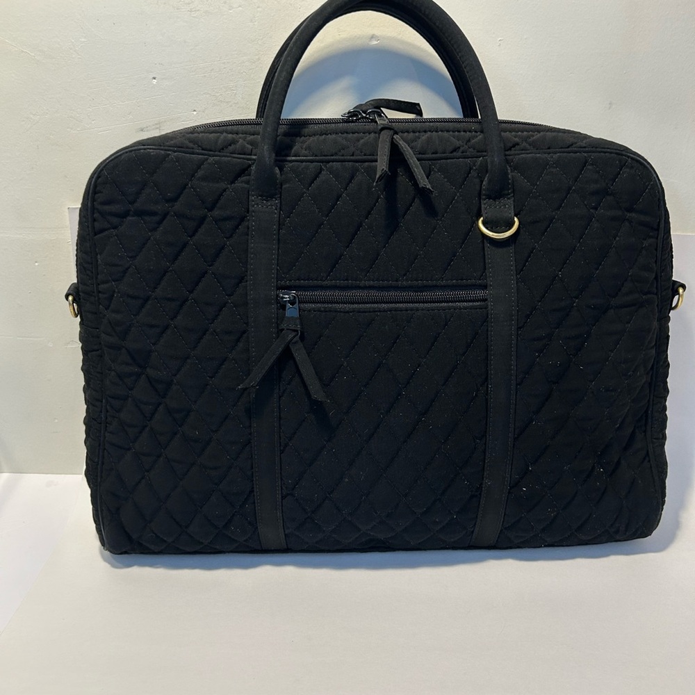 Vera Bradley Black Quilted Interior Tote - Picture 2 of 8